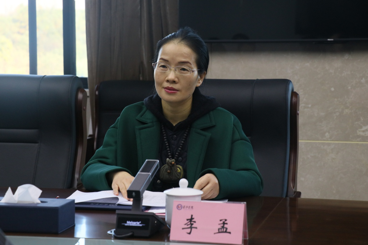 长沙市财政局李孟副局长一行来校调研指导工作